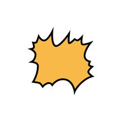 Blank bubble speech comic design