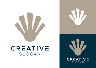 Fototapeta premium Abstract pearl logo. Simple pearl logo design for jewelry