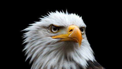 Obraz premium Close-up bald eagle portrait