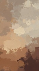 Earthy Hues: Abstract Painting in Warm Tones