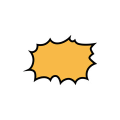 Blank bubble speech comic design