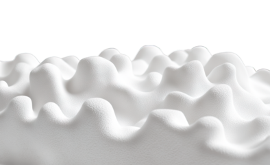 Abstract White Textured Background With Soft Undulating Peaks And Valleys The Surface Has A Smooth Slightly Glossy Finish The Texture Is Reminiscent Of A Mountain Range A Cloud Or A Wave
