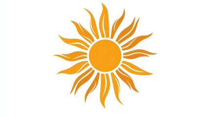 Radiant Sun Graphic Design: A symbol of warmth, energy, and summer