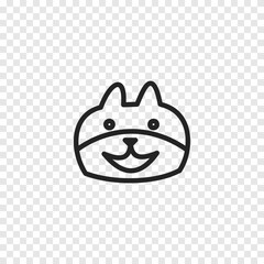 Dog icon. Vector illustration.