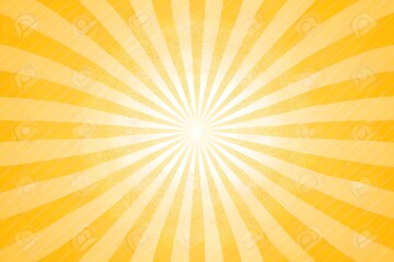 Orange and yellow concentrated lines