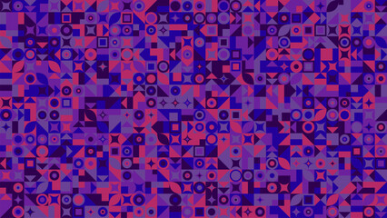 Obraz premium Chaotic abstract colorful geometric pattern website background