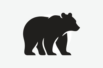 silhouette of bear