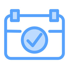 agenda days icon blue