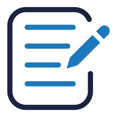 Obraz premium edit icon blue