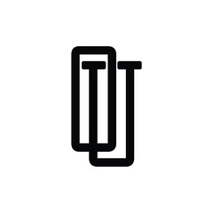 OU monogram logo design letter text name symbol monochrome logotype alphabet character simple logo