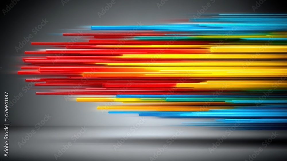 Poster a colorful abstract background representing the concept of comparing timelines and evaluating variou