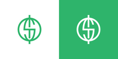 Letter S for Dollar or Money Logo Design