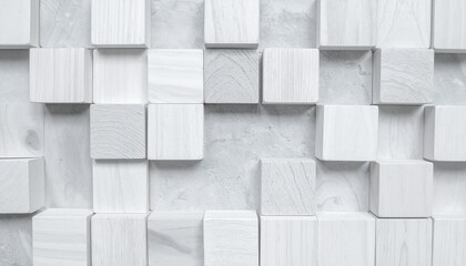 white cubes pattern and cement texture background