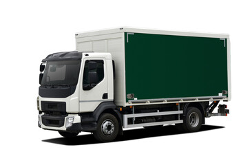 Small solo truck with delivery box