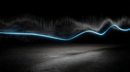 Captivating wave of light representing business signal strength and the dynamic pulse of innovative ideas and growth