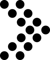 Arrows icon in flat Arrow sign isolated on transparent background