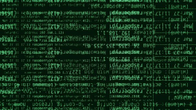 code fatal error glitch green text on a black background