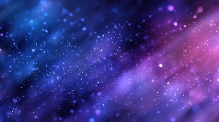 Obraz premium Cosmic Nebula: A Celestial Dance of Purple and Blue