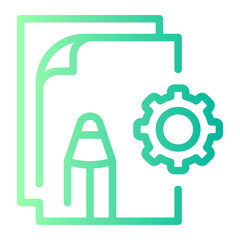 writing gradient icon