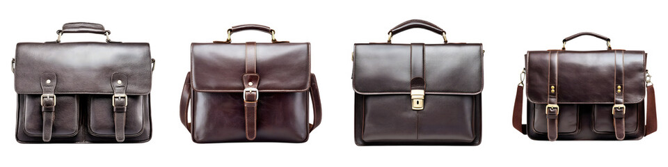 Stylish collection of premium leather bags showcasing various designs and sizes, featuring exquisite craftsmanship and rich hues for modern professionals and fashion enthusiasts