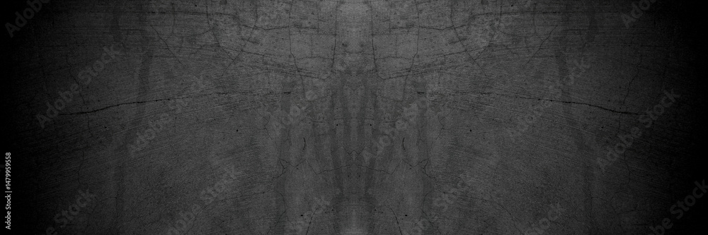 Poster old wall texture smeared engine oil cement dark black gray background abstract grey color design are