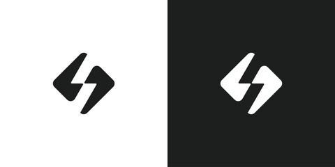 Letter S Rectangle Logo Design