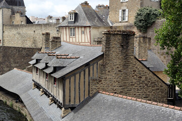Medieval french architecture - Vannes city in Brittany