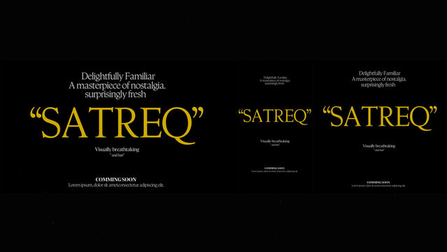 Cinematic Film Title Card, Movie Poster Typography Overlay 272 | Fully Modular Editable Layouts & Easy Text Animator Control to Create Custom Text Animations Without KeyFrames