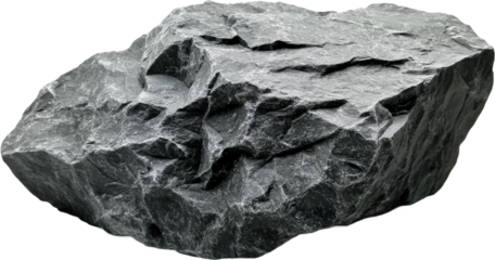Grey Stone Chunk Close-up