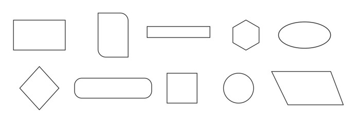 Quote box template icon set. Text bubble quote frame collection.