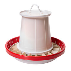 Chicken feeder isolated on transparent background 