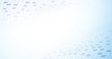 Abstract Glossy Hexagon Pattern Background.