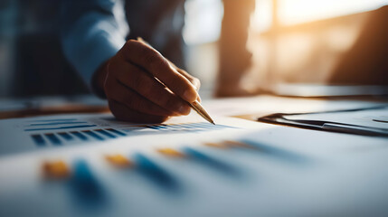 ideas while analyzing sales charts