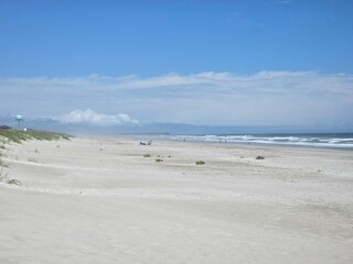 beach, sea, sand, ocean, water, sky, waves, coast, wave, summer