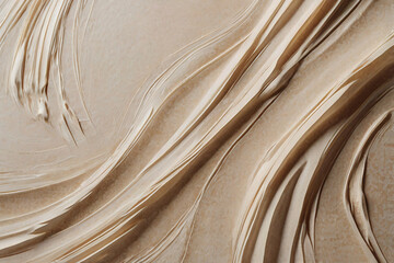 Minimal beige and white acrylic texture soft abstract hand painted background for modern design
