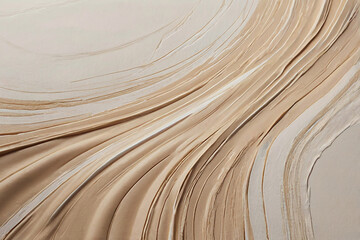 Minimal beige and white acrylic texture soft abstract hand painted background for modern design