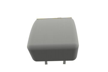 Elegant Light Gray Backpack with Gold Frame and Adjustable Shoulder Straps, Chic Pale Gray Rucksack Daypack , CARRIER BAG CONTAINER BACKPACK OF ELEGANT SACK on a PNG Transparent Background