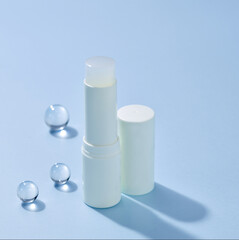 cosmetics placed in the sunlit space