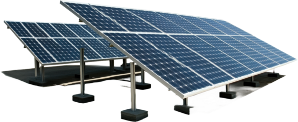 Solar Panel Installation on a Ground Mount