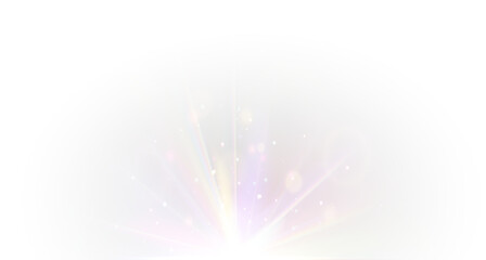 Png crystal rainbow light sparkles with glow and flare in abstract background with prism shine magic glare glass reflection glitter spectrum beam effect overlay