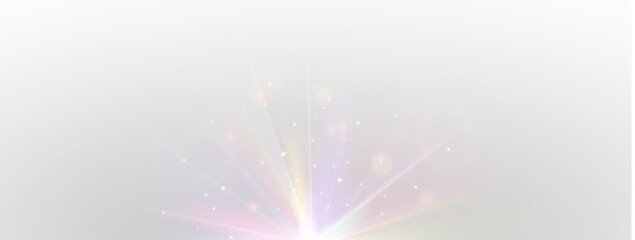 Fototapeta na wymiar Png glowing diamond prism with rainbow light sparkle shine burst and crystal beam effect lens flare bokeh colorful background optical magic glare refraction