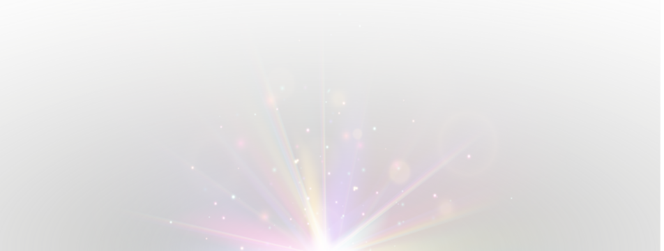 Png glowing diamond prism with rainbow light sparkle shine burst and crystal beam effect lens flare bokeh colorful background optical magic glare refraction