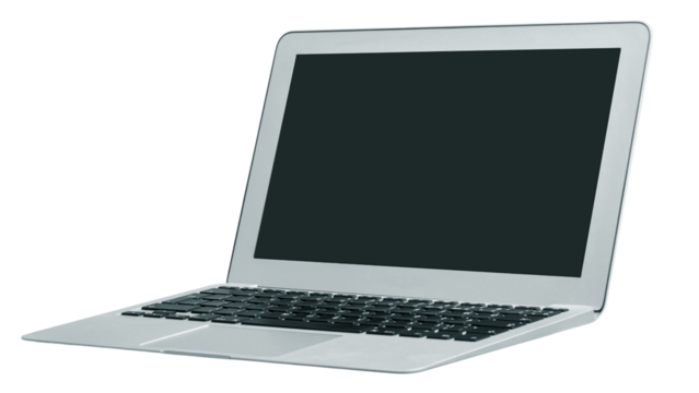Laptop on transparent background. - Powered by Adobe