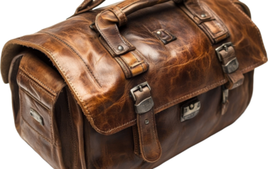 Vintage Leather Messenger Bag