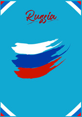 Fototapeta premium Russia Flag Creatives