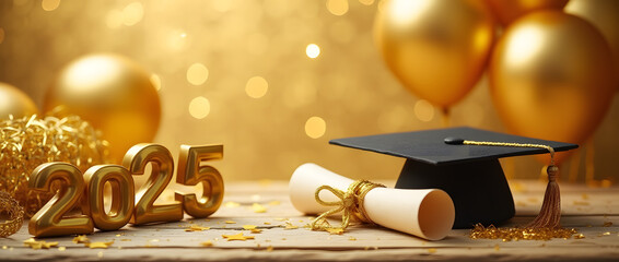 Gold Themed Birthday Party with Decorations, Celebrating 2025