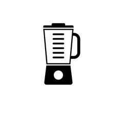 Hand Electric Blender, Kitchen Equipment Solid Flat Vector Icon Isolated on White Background.