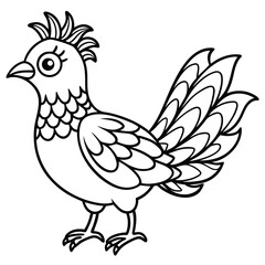 A Beautifully Detailed Cartoon Style Bird With Soft Appearance