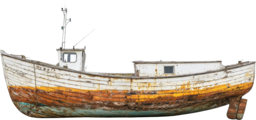 Abandoned Fishing Vessel on the Shore