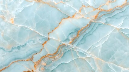 Fototapeta premium Elegant blue onyx stone texture with natural veins and golden mineral inclusions